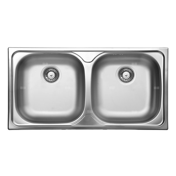 Zlew. xylo satyna 2k b/o 780x435x150, 3,5" + osprzęt