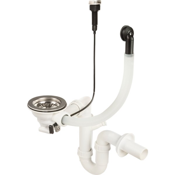 Osprzęt do zlewozmywaków granitowych space-saver 1-kom 3,5" z korkiem automatycznym