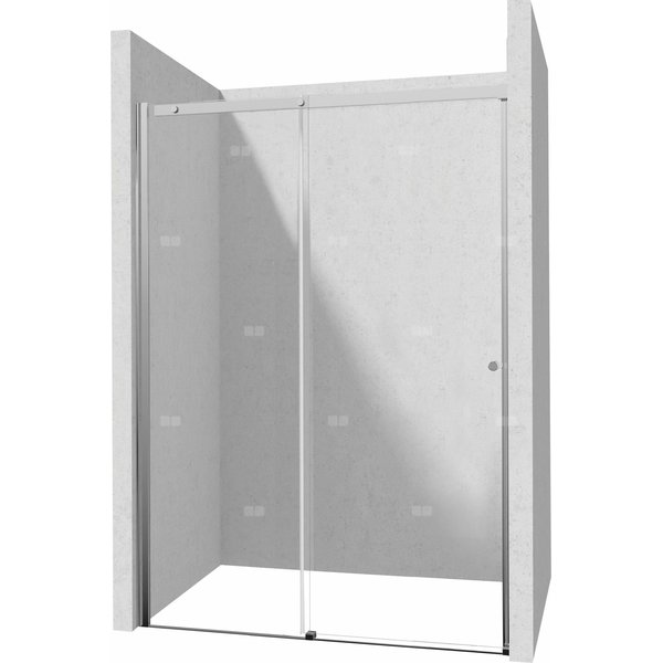 Drzwi przesuwne kerria plus chrom 180 cm z powłoką, szkło totalwhite