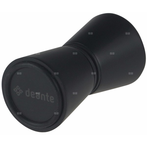 Uchwyt okrągły do drzwi kabin, nero, grubość szyby: 4 - 10 mm, (seria kerria plus), z logo