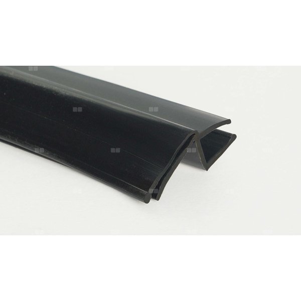 Uszczelka 2-piórowa nero do kabiny, do szyb 6 mm, długość 1960 mm, (seria kerria plus)