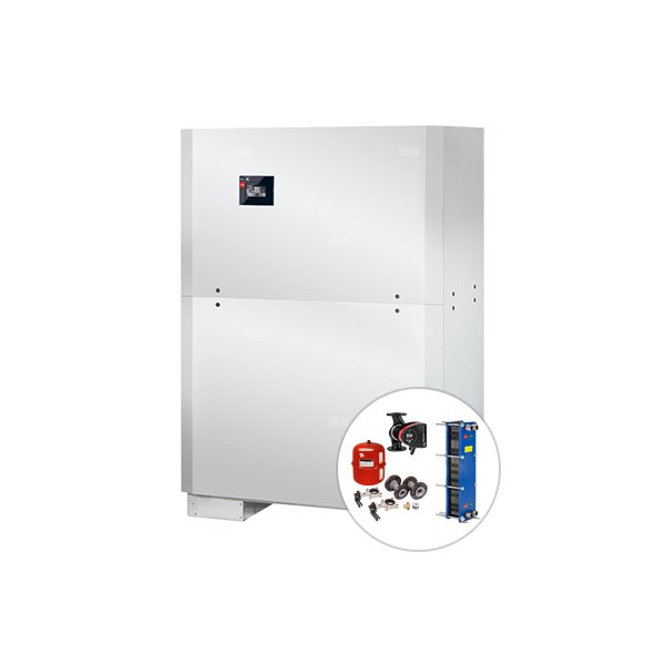 Wodna, grzewcza pompa ciepła: zestaw gruntowa PC + osprzęt WSI 110TU