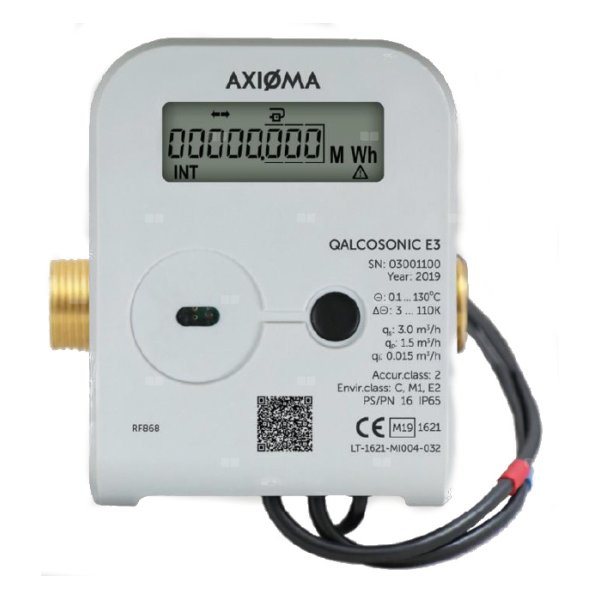 Ciepłomierz ultradźwiękowy ENBRA E3/HEAT 1 DN20 2,5 m3/h, 130mm, G1''