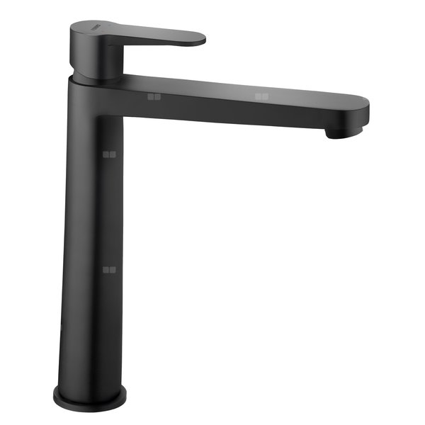 NOSTRIS bateria umywalkowa nablatowa, czarna