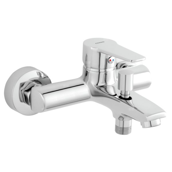 RITTO bateria wannowa ścienna, chrom