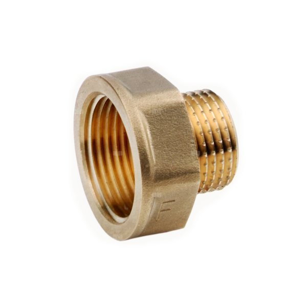 Redukcja FERRO (żółty), 1/2'' x 3/8'' (GW x GZ)