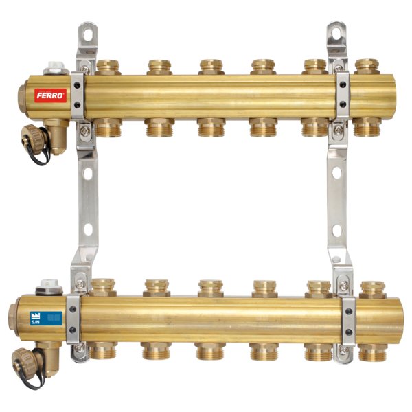 Rozdzielacz 2-drogowy z zaworami odcinającymi obwody, standard