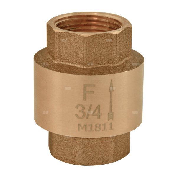 Zawór zwrotny FERRO z elementem zamykającym z tworzywa 6/4'' GW PN 10 max. 100'C