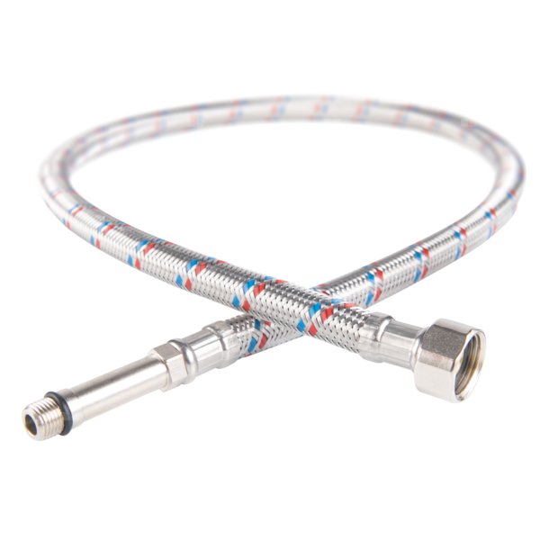 Wąż bateryjny w oplocie stalowym L-60 M10 x 3/8 długi