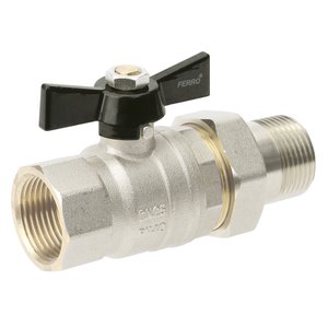 Zawór kulowy wodny 1/2" Herkules ze śrubunkiem