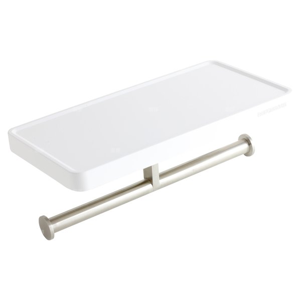 EMOTION półka z uchwytem na papier, biała