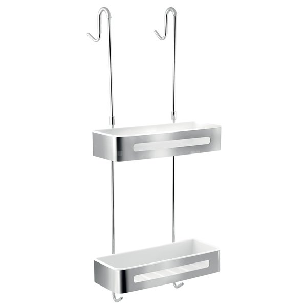 EMOTION podwójna półka wisząca, biały