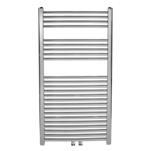 Grzejnik łazienkowy typ 450/1200/RS,0 prosty chrom z przyłączem 50 mm