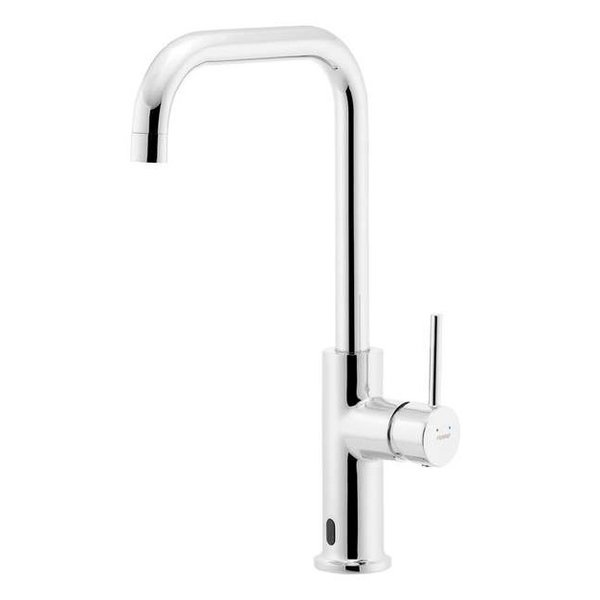 DISTANZA bateria zlewozmywakowa z sensorem, wylewka U, chrom