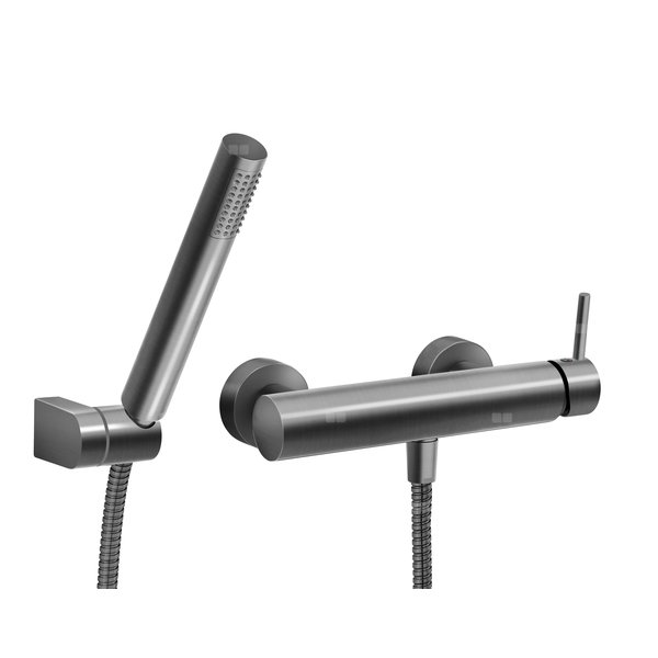 CIRICULUS zestaw natryskowy z baterią natryskową, gun metal
