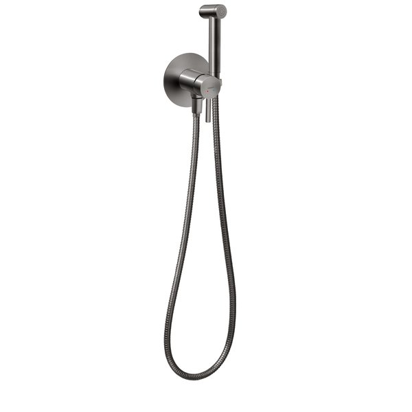 CIRICULUS bateria bidetowa podtynkowa, gun metal