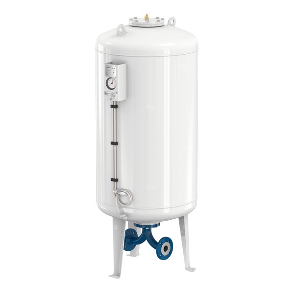 Naczynie wzbiorcze stojące FLAMCO MEIBES Airfix D-E, pojemność 1000 l 6-, 16 bar / 120'C fi2'', kolor biały, do instalacji  C.W.U.