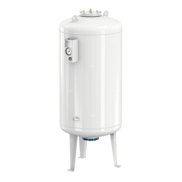Naczynie wzbiorcze stojące FLAMCO MEIBES Airfix D-E-B, pojemność 1000 l 6-, 16 bar / 120'C fi2'', kolor biały, do instalacji  C.W.U.