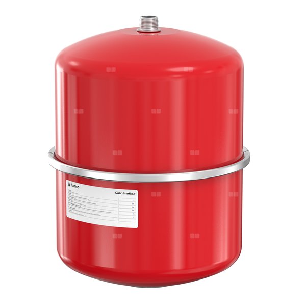 Naczynie wzbiorcze wiszące FLAMCO MEIBES Contraflex, pojemność 18 l 1.5-, 3 bar / 120'C fi3/4'', kolor czerwony, do instalacji chłodn.C.O.