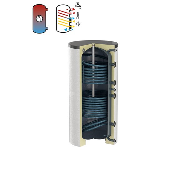 DUO-SOLAR 300, biały, Podgrzewacz wody