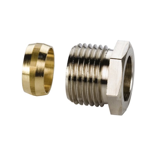 Zestaw przyłączeniowy z pierścieniem zaciskowym FLAMCO MEIBES mosiądz 1/2''