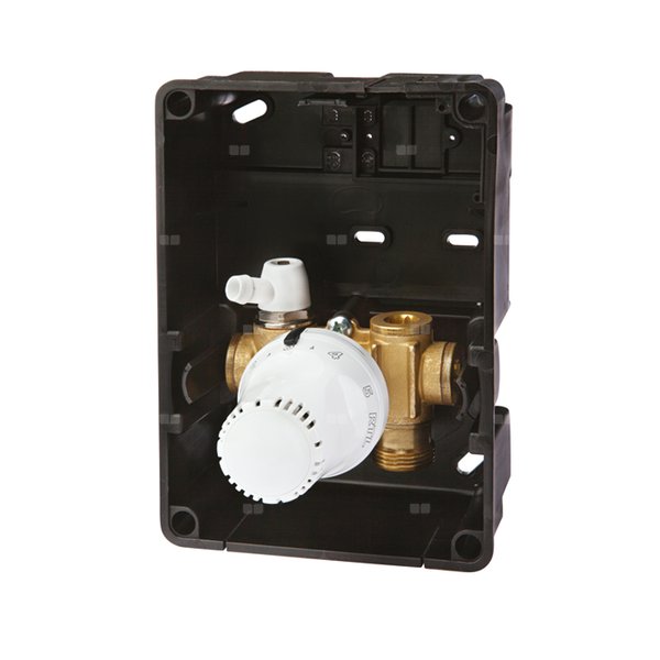 ZAWÓR REGULACYJNY TERMOSTATYCZNY RTL-A 3/4" GZ, rozeta z tworzywa sztucznego /biała/