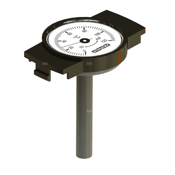 UCHWYT ODCINAJĄCY Z TERMOMETREM 0 - 120 st. C, tworzywo sztuczne