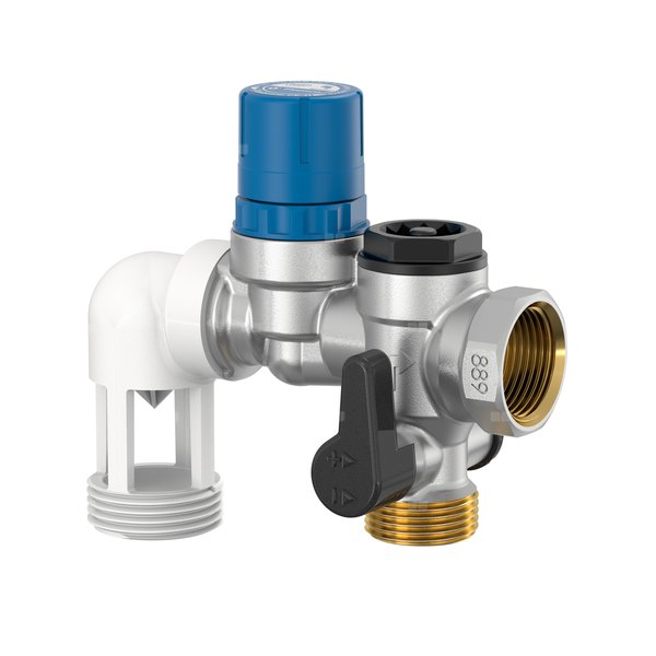 Zespół przyłączeniowy FLAMCO MEIBES GW (ocynk galwaniczny/elektrolityczny) 3/4'' max. 10 kW