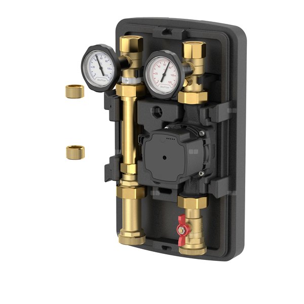 Grupa pompowa FLAMCO MEIBES GZ gazowy walcowy x GW gazowy walcowy 1 1/2 cala (40) x DN 25 Kvs7.8, z izolacją