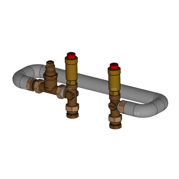 Napionowa spinka z mostkiem cyrkulacyjnym od 45 do 65 st.C