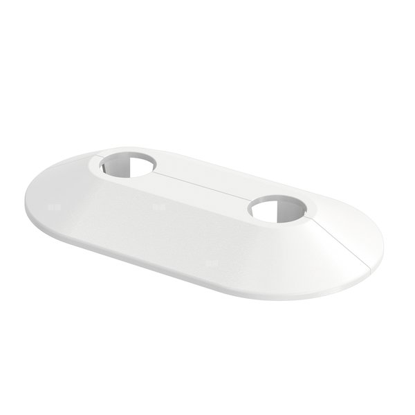 Rozeta FLAMCO MEIBES do rury 15 mm, wysokość: 12 mm, tworzywo sztuczne (9016)