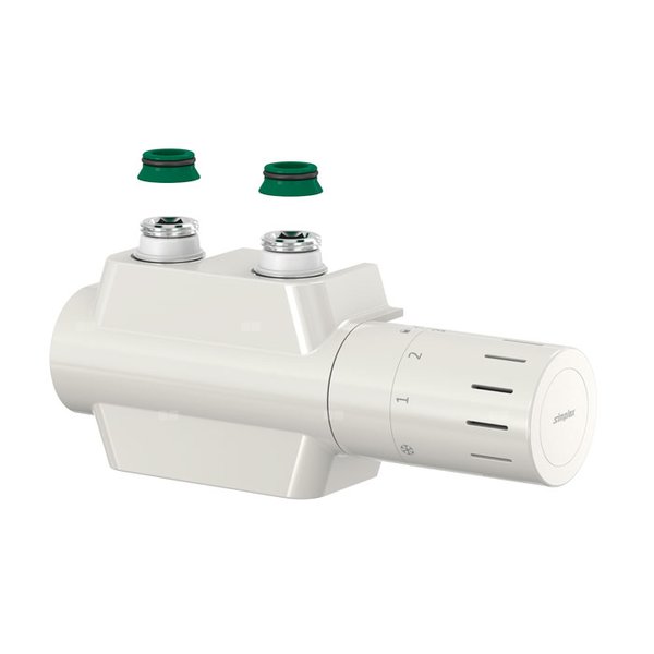 Zestaw podłączeniowy do grzejników dekoracyjnych FLAMCO MEIBES przyłącze grzejnikowe h do grzejników dolnozasilanych Biały (9016)