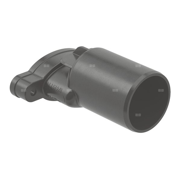 Króciec przyłączeniowy Geberit d50, do wpustu Varino 13 x 13 cm: Czarny