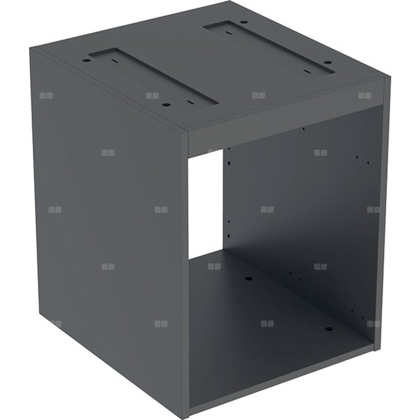 Korpus Geberit do dolnej szafki pod umywalkę stawianą na blat VariForm, z trzema szufladami: B=45cm, H=55cm, Lava / Lakierowany matowy