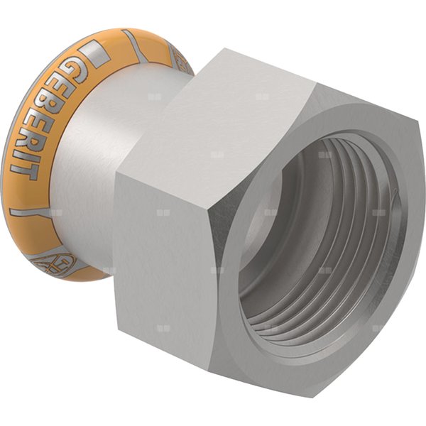 Złączka przejściowa Geberit Mapress Therm z gwintem wewnętrznym d15-Rp3/4