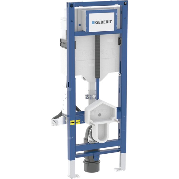 Stelaż podtynkowy Geberit Duofix do wiszących misek WC, 112 cm, ze spłuczką podtynkową Sigma 12 cm,bez barier, wysokość zawieszenia miski regulowana