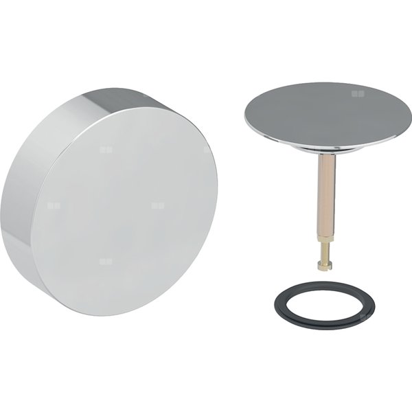 Zestaw wykończeniowy Geberit do zestawu odpływowo-przelewowego do wanien i brodzików, d52, chrom błyszczący