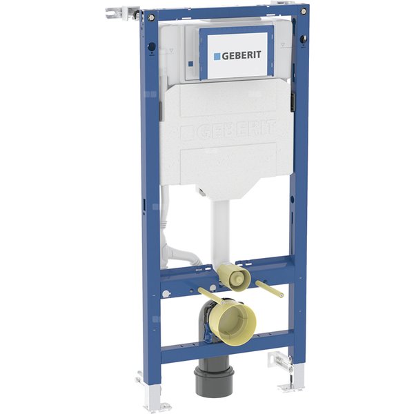 Stelaż podtynkowy Geberit Duofix do wiszących misek WC, 112 cm, ze spłuczką podtynkową Sigma 12 cm, przyłącze typu PEX