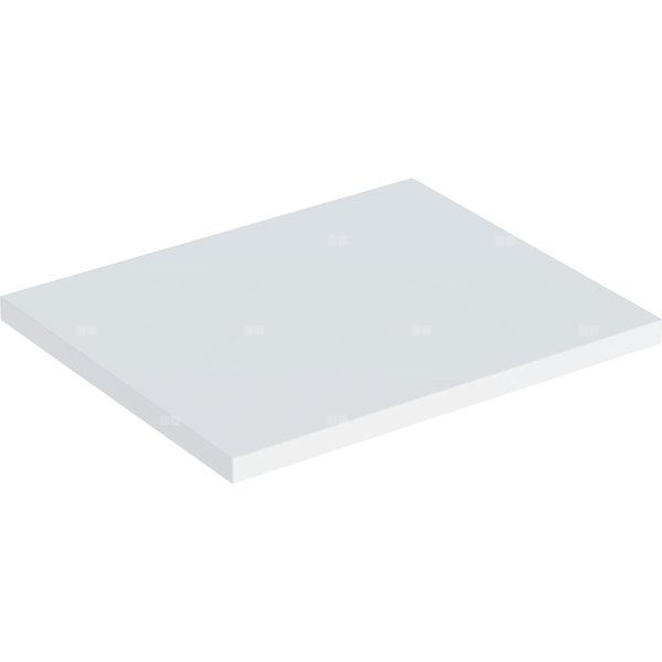 Półka Geberit Selnova Square do szafki bocznej i średniej, z jednymi drzwiami: Biały / Z powłoką melaminową