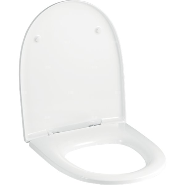 Deska sedesowa Geberit Vivano: Wolne opadanie=Tak, Mocowanie=Od góry, Biały / Błyszczący