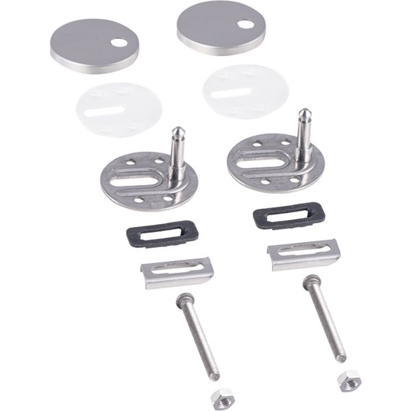 Zestaw trzpieni mocujących Geberit do deski sedesowej z zawiasami wypinanymi z centralnym odblokowaniem