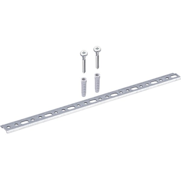 Elementy mocujące Geberit iCon do niskiej szafki bocznej i górnej szafki, z jednymi drzwiami