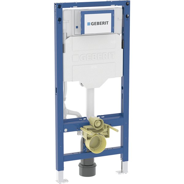 Stelaż podtynkowy Geberit Duofix do wiszących misek WC, 112 cm, ze spłuczką podtynkową Sigma 12 cm i Power & Connect Box