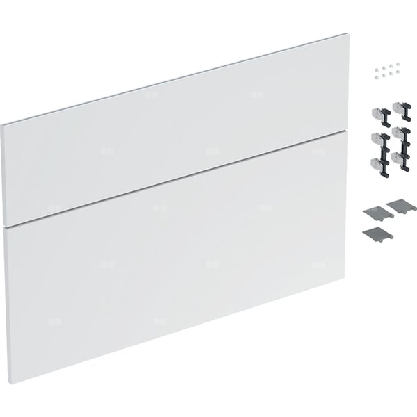 Zestaw frontów szuflad (2 szt.) do dolnej szafki pod umywalkę GEBERIT iCon, kol. biały matowy szer.900 mm