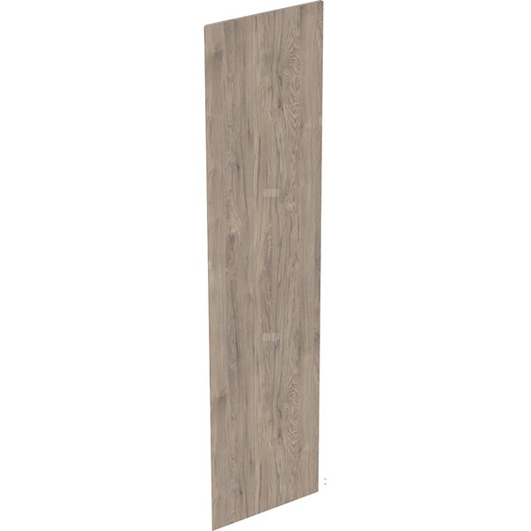 Drzwi do wysokiej szafki z jednymi drzwiami i lustrem wewnętrznym, skrócona odległość GEBERIT iCon, kol. orzech włoski hickory melamina, struktura drewna szer.450 mm