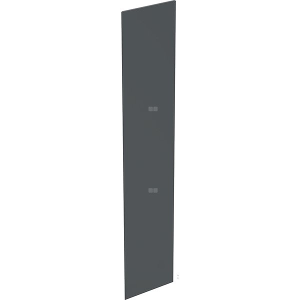 Drzwi Geberit do wysokiej szafki z jednymi drzwiami: 36x180cm, Czarny, Lakierowany matowy