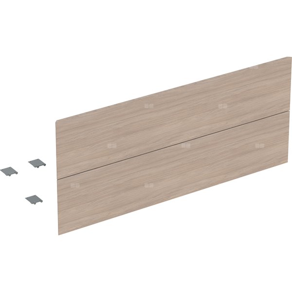 Zestaw frontów szuflad (2 szt.) do dolnej szafki pod umywalkę z dwoma szufladami GEBERIT ONE, kol. dąb melamina, struktura drewna szer.1200 mm