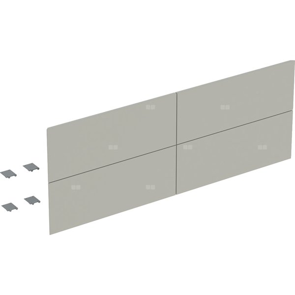 Zestaw frontów szuflad (2 szt.) do dolnej szafki pod umywalkę z dwoma szufladami GEBERIT ONE, kol. szary matowy szer.1350 mm