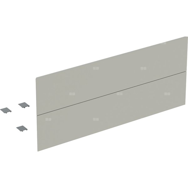 Zestaw frontów szuflad (2 szt.) do dolnej szafki pod umywalkę z dwoma szufladami GEBERIT ONE, kol. szary matowy szer.1200 mm