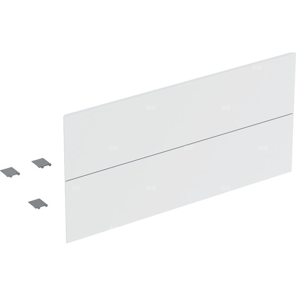 Zestaw frontów szuflad (2 szt.) do dolnej szafki pod umywalkę z dwoma szufladami GEBERIT ONE, kol. biały matowy szer.1050 mm